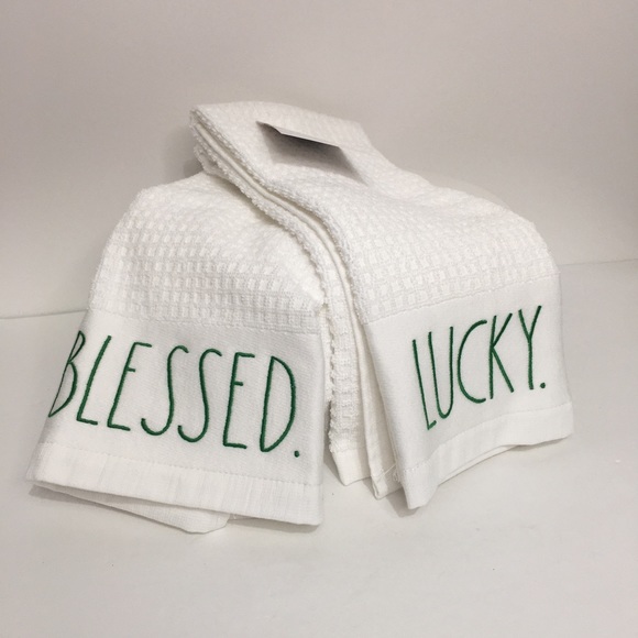 Rae Dunn St Patrick’s Themed Kitchen Towels Set 2